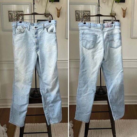 Vintage 90s Levi’s Silver Medal Light Wash Jeans 38 x 32 - Picture 4 of 12